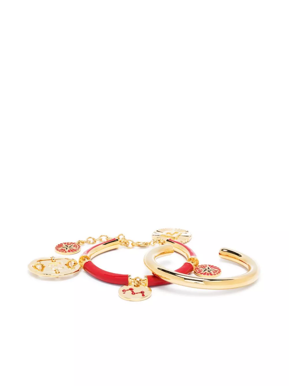 Affordable Rabanne charm bangle bracelet set Women 0113