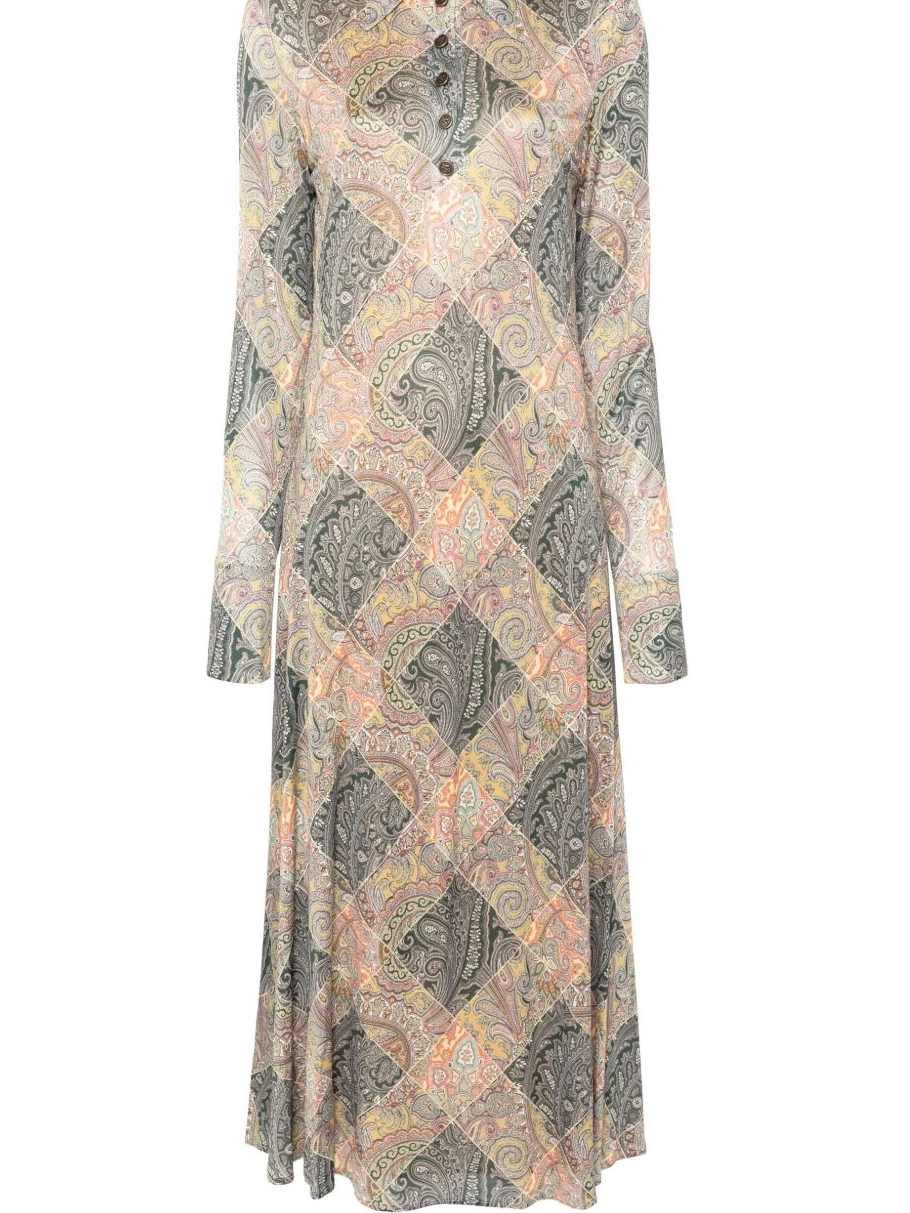 Affordable paisley-print Rabanne Women dress maxi 0309