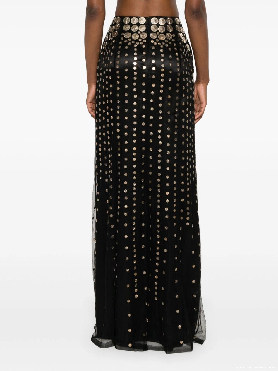 Affordable skirt maxi Rabanne stud-embellished Women 0308